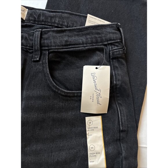 universal thread jeans High Rise Flare Size 14 Short NWT - Picture 3 of 7